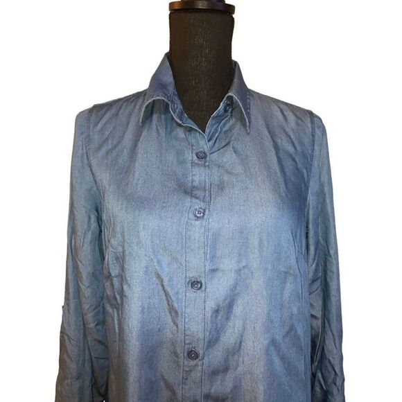 Zac & Rachel Button Down Tunic Top - Picture 2 of 6